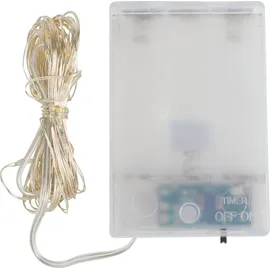 VBS LED Lichterkette micro 40 LEDs 6/18 Std. Weiß