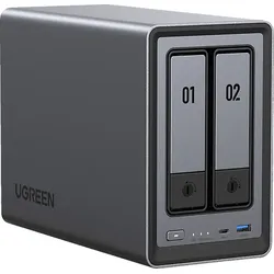 UGREEN NASync DXP2800 NAS (Diskless) 2,5 Zoll Anzahl Festplattenschächte: 2 Gray}