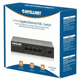 Intellinet Network Solutions Intellinet 5-Port Gigabit Ethernet PoE+ Switch