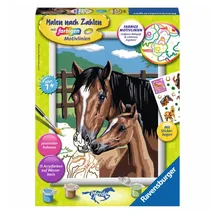 Ravensburger Malen nach Zahlen Pferd mit Fohlen