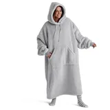 BEDSURE Hoodie Decke mit Ärmeln - Tragbare Decke zum Anziehen Erwachsene Kuschelpullover, Warm Kuscheldecke mit Ärmeln weich Ärmeldecke als Geschenke für Frauen Freundin Mütter