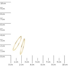 Luigi Merano Creolen hochglanz, Gold 585 Gold Damen