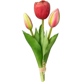 OTTO home Kunsttulpe OTTO HOME "Tulpenbund", rosa, H:20,5cm, Kunststoff, Kunstpflanzen
