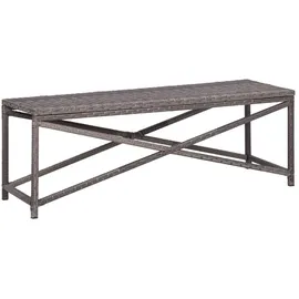 vidaXL Gartenbank 124 x 44 x 43 cm Grau
