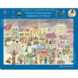 Wimmel-Rahmenpuzzle Marktplatz Im Winter (Kinderpuzzle)
