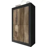 INOSIGN »Basic Höhe 162 cm, Breite 102 cm, Kommode 4 Türen, Hochkommode«, Metallgriff, moderne Rahmenoptik, viel Stauraum, Farbauswahl