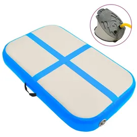vidaXL Aufblasbare Gymnastikmatte mit Pumpe 60x100x15 cm PVC Blau