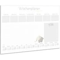 byNia® Schreibtischunterlage Papier A3, Schreibtischunterlage mit Kalender 2025, Schreibtischunterlage Block, Schreibunterlage aus Papier. Die Papier Schreibtischunterlage für Kinder und erw.