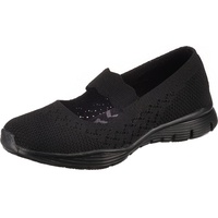 SKECHERS Seager Power Hitter Mary Jane Halbschuhe, Schwarz, 38 EU