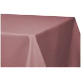 Tischdecke 110 x 110 cm quadratisch Altrosa Leinenoptik Lotuseffekt Tischwäsche Wasserabweisend Tischtuch Fleckenabweisend Bügelfrei Abwischbar Waschbar Innen und Außen Perleffekt