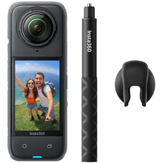 Insta360 X4 Auf Geht's-Bundle – wasserdichte 8K 360°-Action-Cam, 4K Weitwinkelvideos, Unsichtbarer Selfie-Stick Effekt, 135 min Akkulaufzeit, KI-Bearbeitung, Ohne microSD Karte