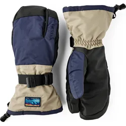 Hestra Gauntlet Sr. - 3 Finger dark navy/beige (290650) 7