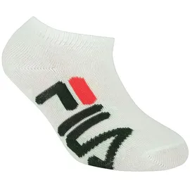 Fila Sneakersocken FILA "JUNIOR UNISEX INVISIBLE SOCKS", Mädchen, Gr. 23-26, weiß, diverse Faserarten, unifarben mit Farbeinsatz, normal, Socken Sneakersocken, mit Logoschriftzug seitlich