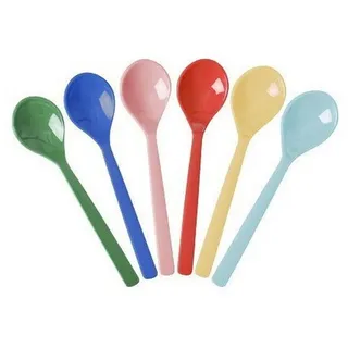 Rice Teelöffel-Set 6 St. Melamin 14,5 cm Bunt