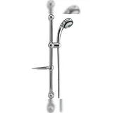 TRIZERATOP Duschset 4-Strahl-Handbrause + Schlauch + Stange, Seifenschale