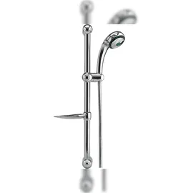 TRIZERATOP Duschset 4-Strahl-Handbrause + Schlauch + Stange, Seifenschale