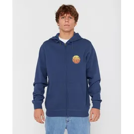 Rip Curl Wettie Passage Icon Reißverschlusspullover - Light Navy - M