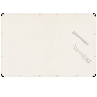 MAODUZI Balkonfächer Ohne Bohren 120x120cm, Beschattungsnetz HDPE-Gewebe Sonnennetz mit Befestigungsseile für Garten, Außen, Pflanzen - Elfenbein