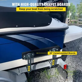 Vevor 48' Kurbelstützen Bootsanhänger Bootauflagen π-Form Skiboot Fischerboot