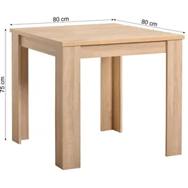 Homestyle4u Essgruppe mit 2 Samt Polsterstühlen in Natur und Grau 2757