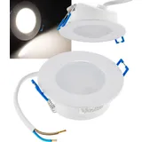 ChiliTec LED Einbauleuchte 5W IP44 Spot neutralweiß für Feuchträume - weiß