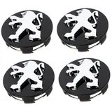 Nabenkappen für Alufelgen 60 mm Durchmesser 108 208 2008 308 3008 3008 3008 508 5008 Rifter Traveller Bipper RCZ 405 307 308 505 406 308 1007 407 08 40 07 EU