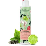 Jean&Len Jean & Len Frische Shampoo Grüner Tee & Limette, für normales bis schnell fettendes Haar, schützt vor Feuchtigkeitsverlust, ausgleichende Pflege, ohne Parabene und Silikone, vegan, 300 ml