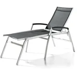 Sieger Komfort-Stapelrollliege Bodega 194 x 75 x 116 cm graphit/grau