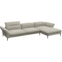 flexlux Ecksofa FLEXLUX "Salino, Funktionssofa mit Recamiere, Relaxsofa, Ecksofa", beige (natural), B:340cm H:88cm T:182cm, 100% Polyester, Sofas, Ecksofa, Sofa mit Arm- und Kopfteil-Verstellungen, Kaltschaum & Stahl-Wellen