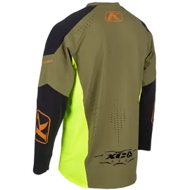 Klim Xc Pro Langarm-trikot - Hi-Vis / Winter Moss - XL