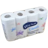 MORACELL s.r.o. Papierküchenrolle 4 Rollen á 50 Blatt Küchenrolle Big Soft 2-lagig Haushaltsrolle, 2-lagig weiß