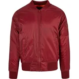 Build Your Brand BY030 | Bomber Jacke - Farbe: Burgundy - Größe: S - Weiß - S