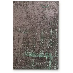 Vintage Teppich Scroom 140 x 200 cm Mischgewebe Schwarz, Grün Schwarz /
