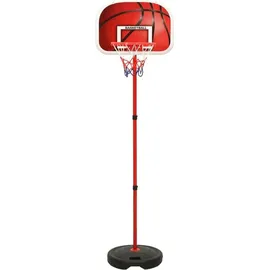 vidaXL Basketball Spiel-Set Verstellbar 160 cm Rot/Weiß/Blau/Schwarz