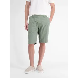 Lerros Chinoshorts LERROS "Chino-Shorts aus Baumwolle in leichter Seersucker-Qualität", Herren, Gr. 34, schwarz bay grün, 100% Baumwolle, Hosen Chinoshorts