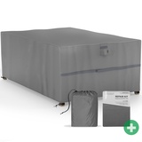 Sanzaro Abdeckung für Sitzgruppen Winterfest | RipStop-Technologie mit 600D Oxford Gewebe 320g, Reißfest | UV-Beständig 270 x 180 x 90 cm270 x 180 x 90 cm (BxTxH)