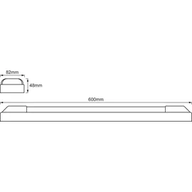 LEDVANCE LED Power Batten 600 mm 24 W 4000 K,