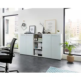 Germania Büromöbel-Set GERMANIA "GW-Monteria", weiß Holzwerkstoff, Arbeitsmöbel-Sets, Büromöbel-Set