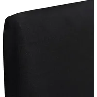 vidaXL Stuhlhussen Schwarz 6er Set