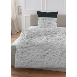 Hechter Paris Wendebettwäsche Schwarz 135 x 200 cm + 80 x 80 cm