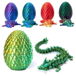 XDeer Spielturm-Spielzeugset 3D gedruckte Dracheneier Shenron Kristalldrache Drache, Unzipped Desktop Spielzeug Dekoration gelb|grün