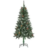 vidaXL Künstlicher Weihnachtsbaum mit LEDs Kiefernzapfen 150 cm