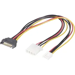 Renkforce SATA zu IDE+Floppy Strom-Adapterkabel 20 cm
