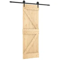vidaXL Schiebetür rechts 70 x 210 cm Braun