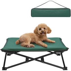 Navaris Hundematte tragbares Hundebett - Reisebett für Hunde - Tragbares Haustierbett grün