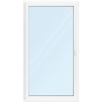 Fenster 110x100 cm, Kunststoff Profil aluplast IDEAL® 4000, Weiß, 1100x1000 mm, einteilig festverglast, 2-fach Verglasung, individuell konfigurieren