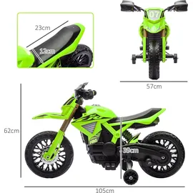 aiyaplay Elektro Kindermotorrad 6V grün (1-tlg)