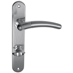 ALPERTEC Langschild-Garnitur »Beate«, Messing - silberfarben