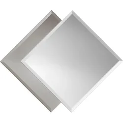 Badspiegel JOKEY "Balta", silber (silberfarben), Facettenschliff, Spiegelglas, Spiegel, 50x60