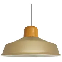 Bamyum Asletl 1-flg. Ø41 cm rund beige Holz, Metall